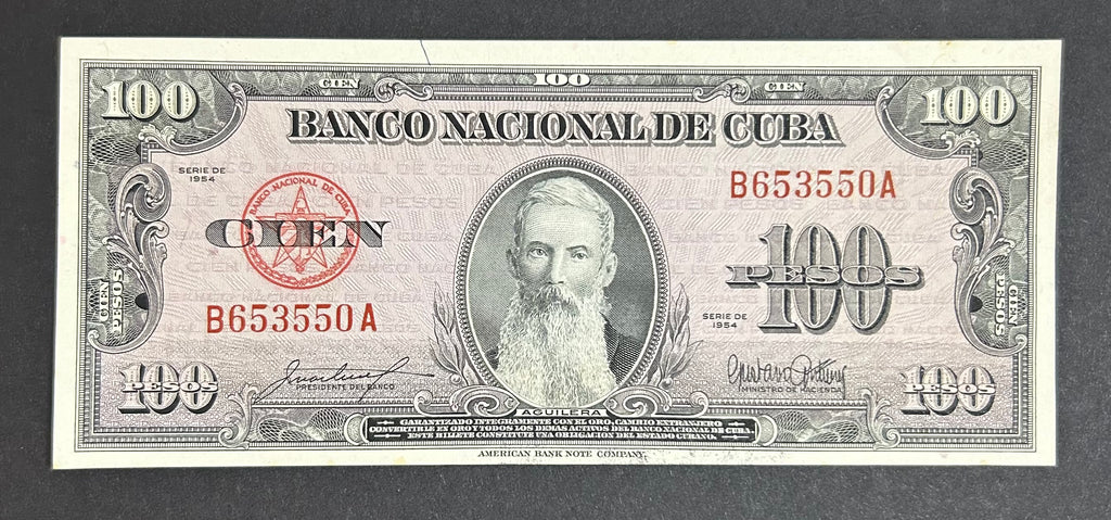 1954  100 Pesos AU