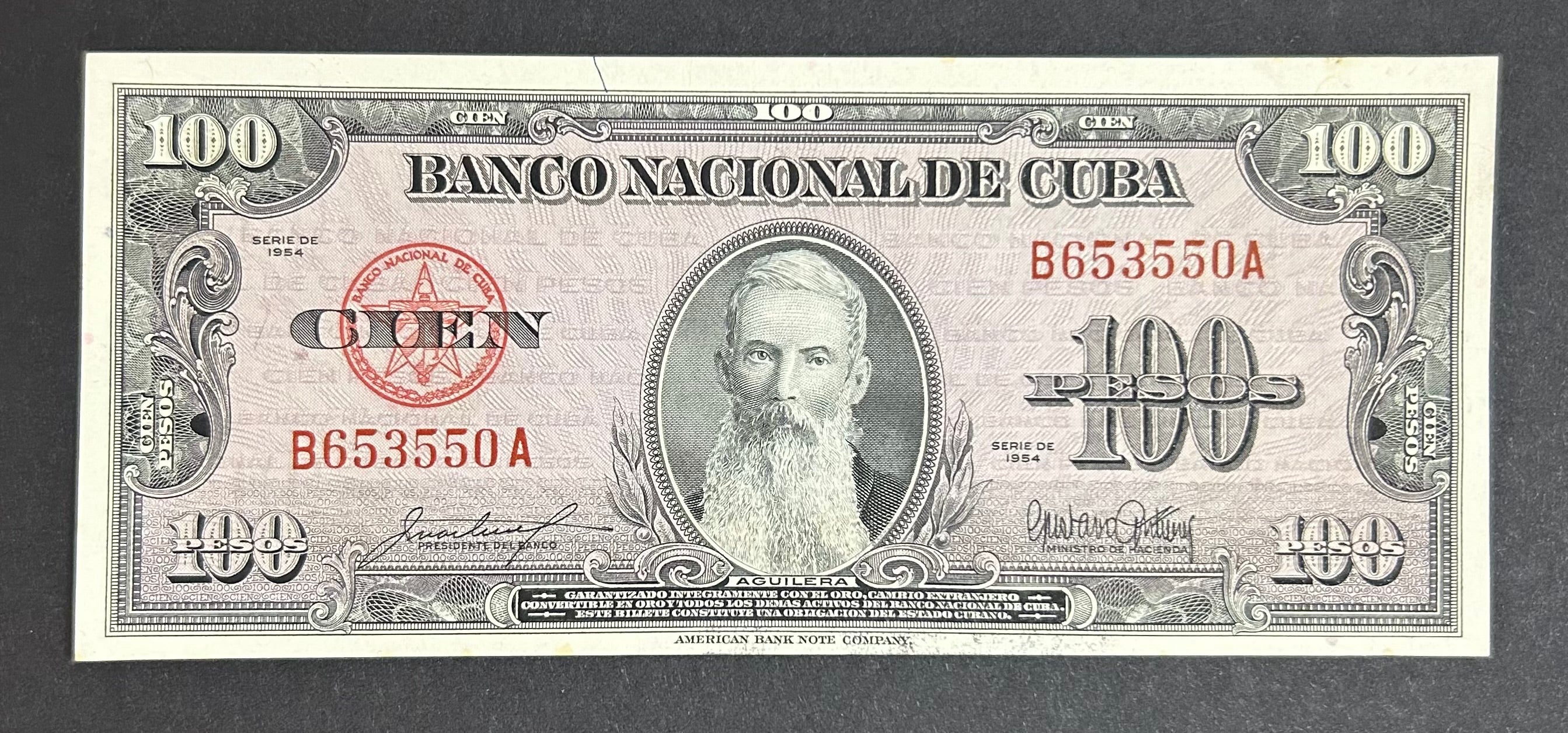 1954  100 Pesos AU