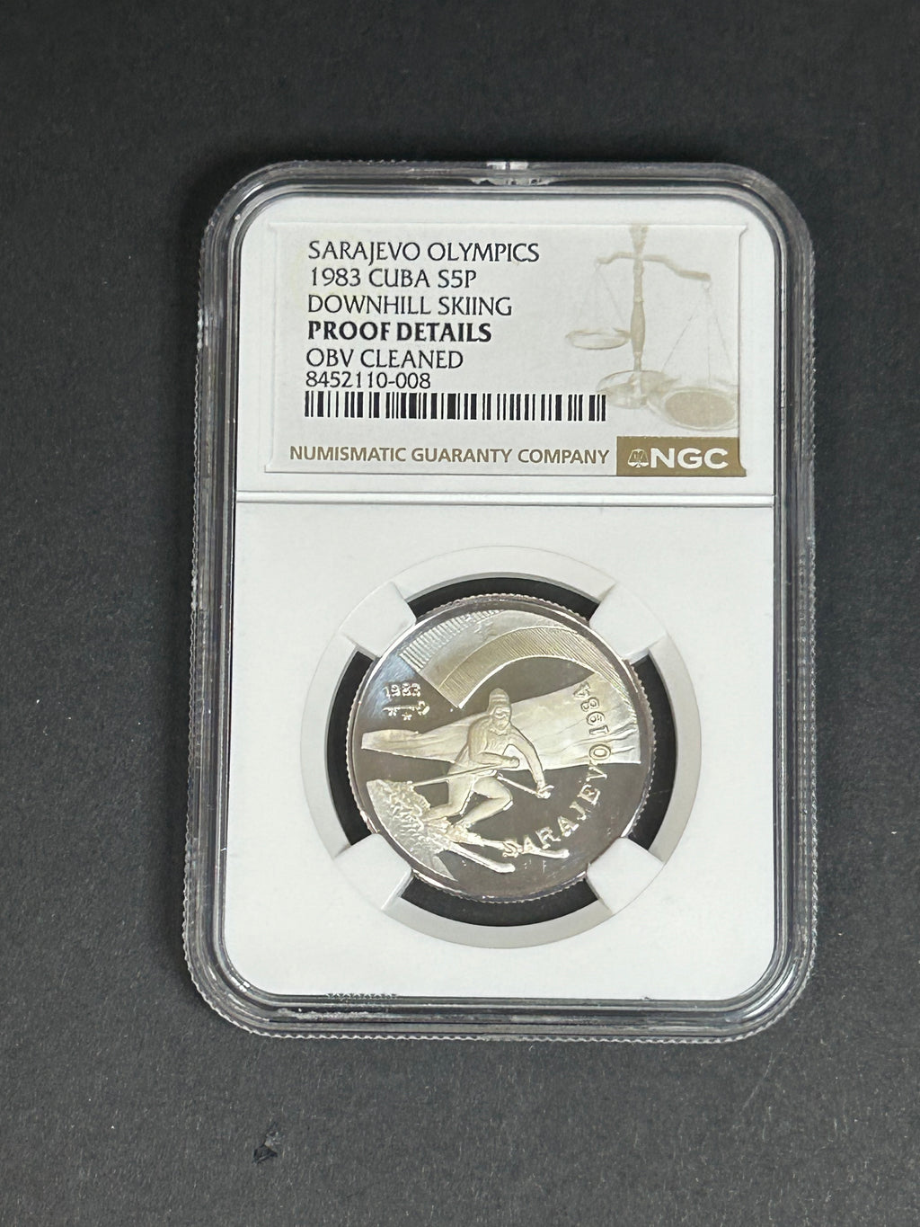 1983 5 Peso PROOF DETAILS NGC