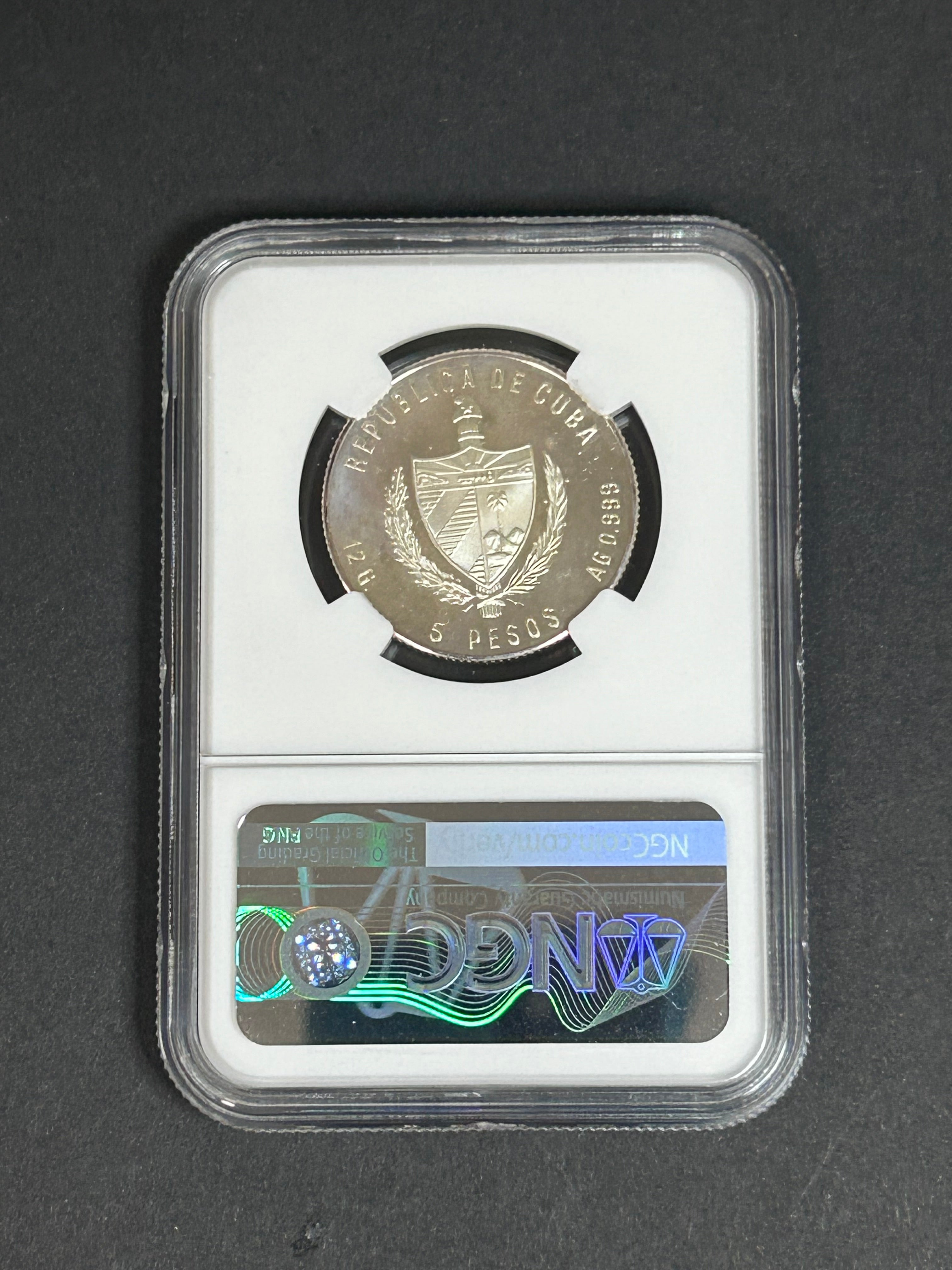 1983 5 Peso PROOF DETAILS NGC