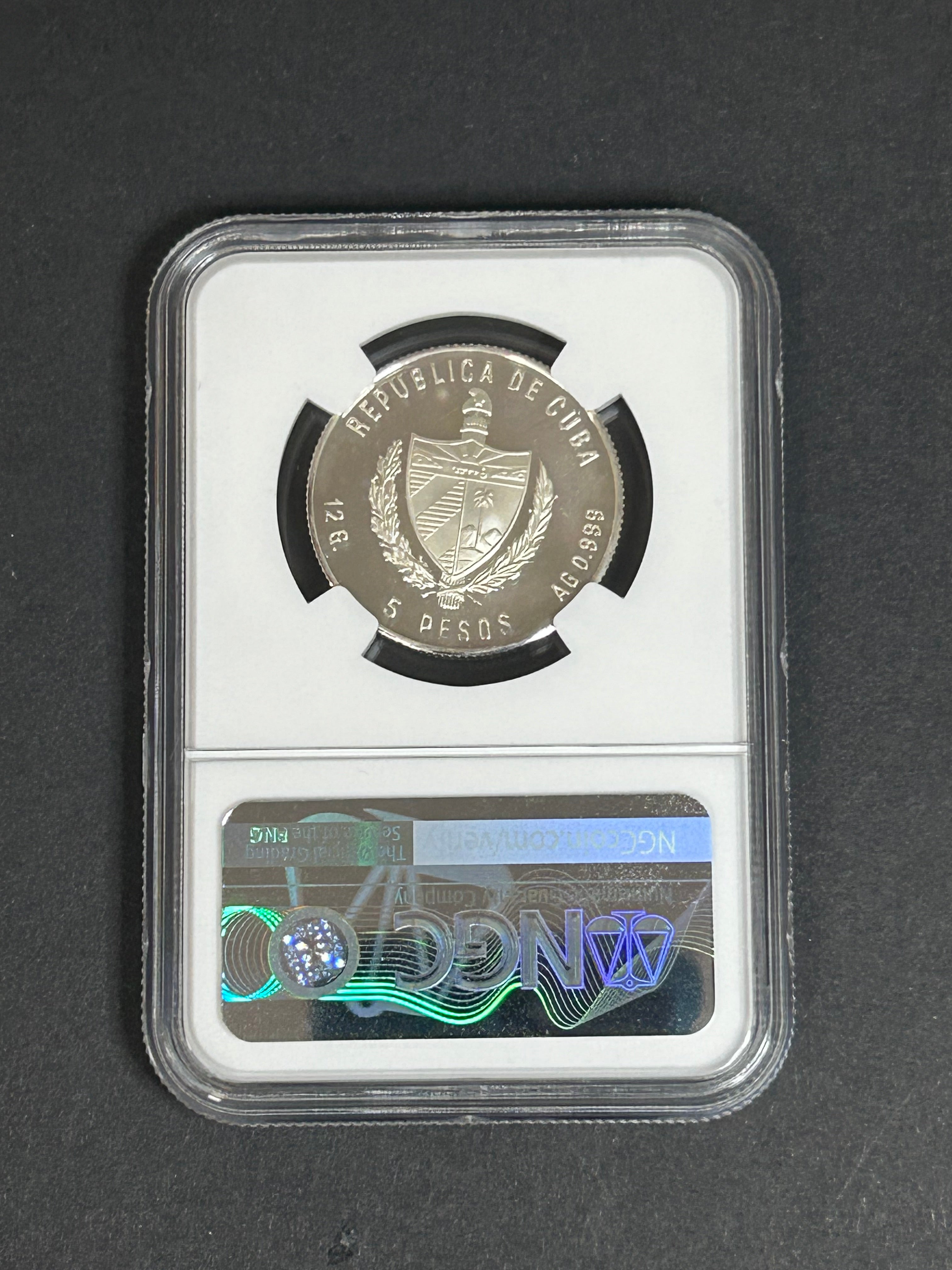 1983 5 Peso PROOF DETAILS NGC
