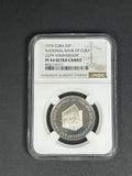 1975 5 Peso PF64 NGC National Bank of Cuba