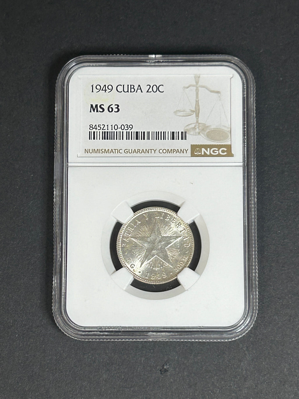 1949 20C MS 63 NGC