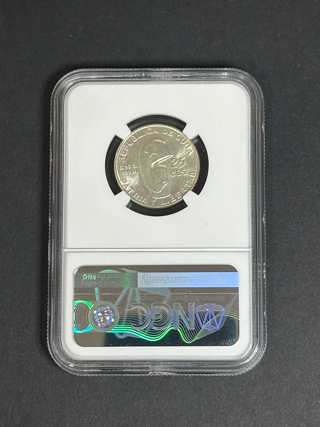 1953 25C Peso MS63 NGC José Marti Centennial