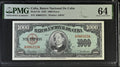 1950 1000 Pesos PMG 64