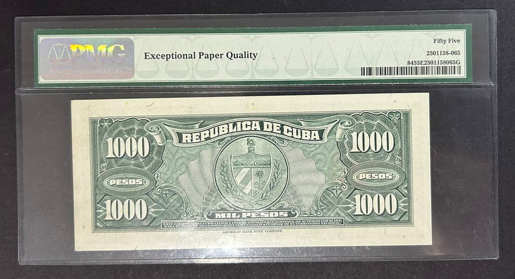 1950 1000 Pesos PMG 55 EPQ